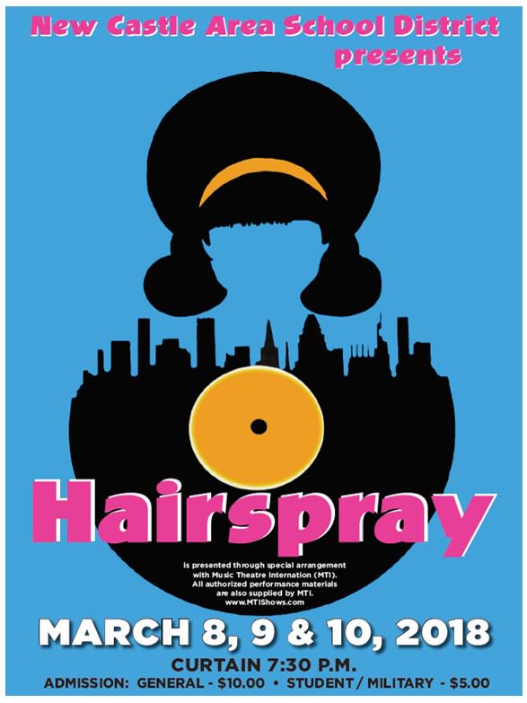 Hairspray+was+presented+at+New+Castle+High+School+March+8-10%2C+2018