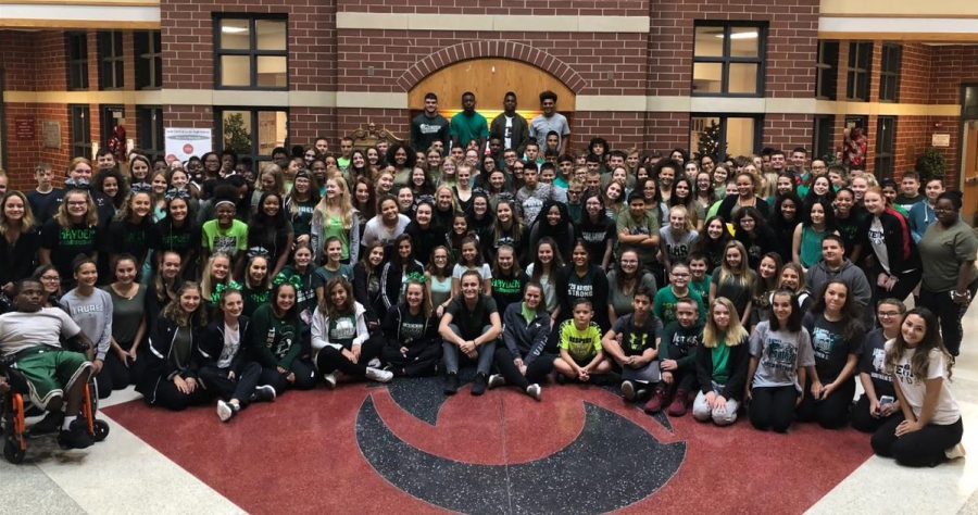 NewCastleSrHS+NC+Jr.%2FSr.+High+students+wearing+shirts+to+support+Laurel+H.S.+student+Hayden+Hamilton%21++The+Red+Hurricane+is+with+you...+stay+strong+Hayden%21+%2326strong