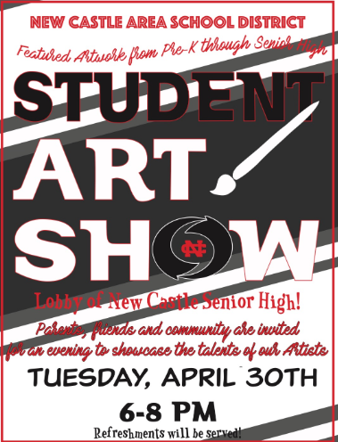 New Castle Area School District Art Show Tuesday April 30